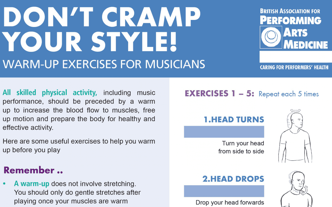Don't cramp your style BAPAM warm ups for musicians preview image