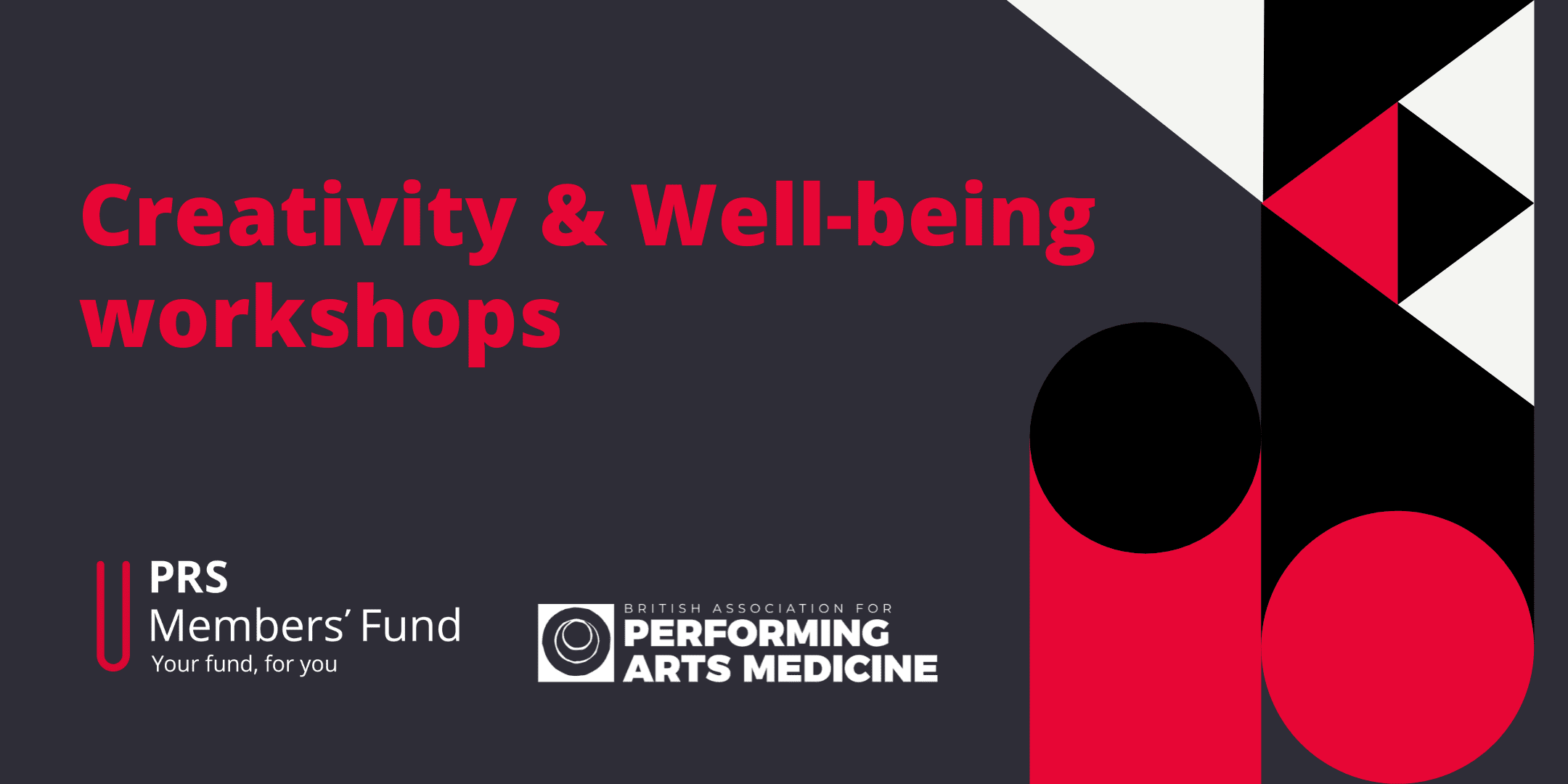 Creativity And Wellbeing Training Sessions With PRS Members Fund BAPAM