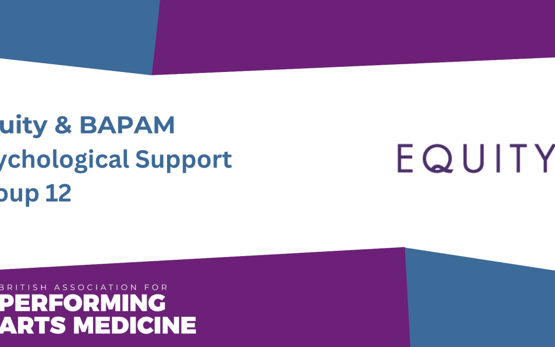 Equity & BAPAM Psychological Support Group 12