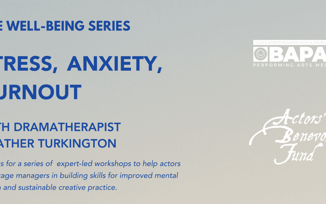 Stress, Anxiety, Burnout with Dramatherapist Heather Turkington | BAPAM
