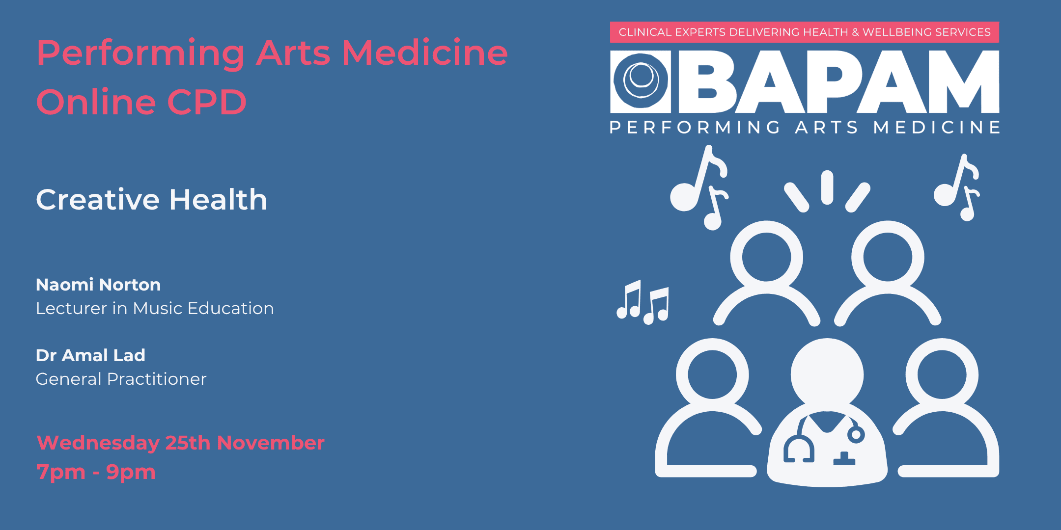 BAPAM CPD: Creative Health